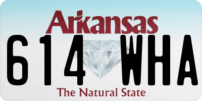AR license plate 614WHA