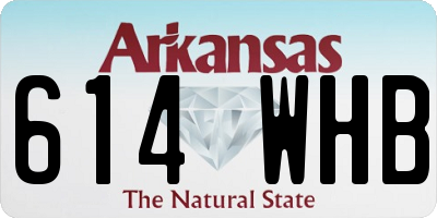 AR license plate 614WHB