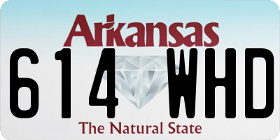 AR license plate 614WHD