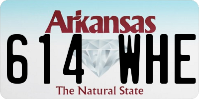 AR license plate 614WHE