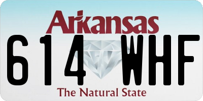 AR license plate 614WHF