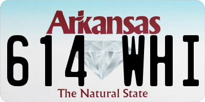 AR license plate 614WHI