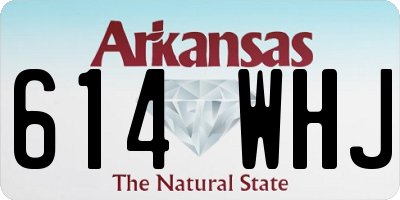 AR license plate 614WHJ