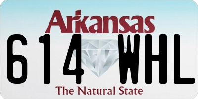 AR license plate 614WHL