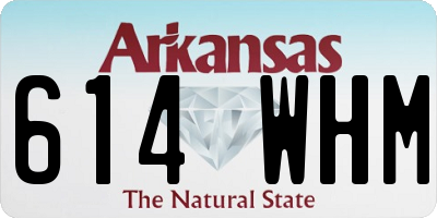 AR license plate 614WHM