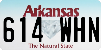 AR license plate 614WHN