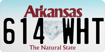 AR license plate 614WHT