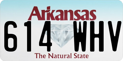AR license plate 614WHV