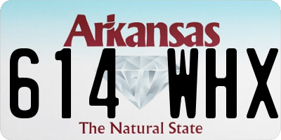AR license plate 614WHX