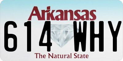 AR license plate 614WHY