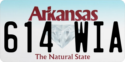 AR license plate 614WIA
