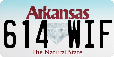 AR license plate 614WIF