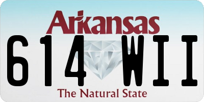 AR license plate 614WII