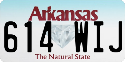 AR license plate 614WIJ