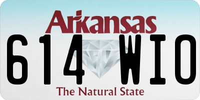 AR license plate 614WIO