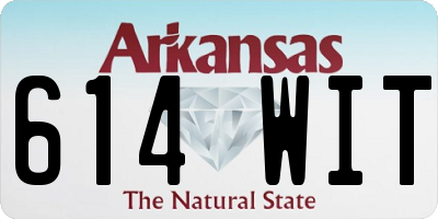 AR license plate 614WIT