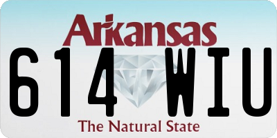 AR license plate 614WIU