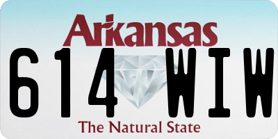 AR license plate 614WIW