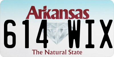 AR license plate 614WIX