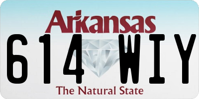 AR license plate 614WIY