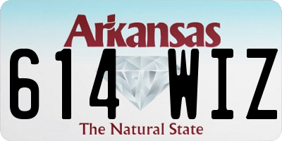 AR license plate 614WIZ