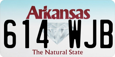 AR license plate 614WJB