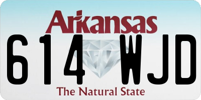 AR license plate 614WJD