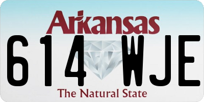 AR license plate 614WJE