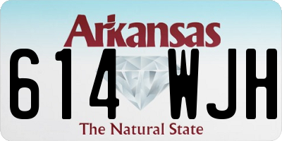 AR license plate 614WJH
