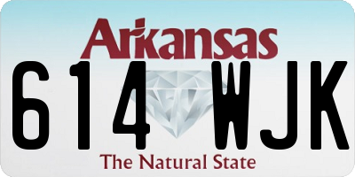 AR license plate 614WJK