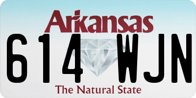 AR license plate 614WJN
