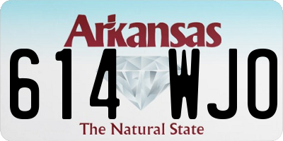 AR license plate 614WJO