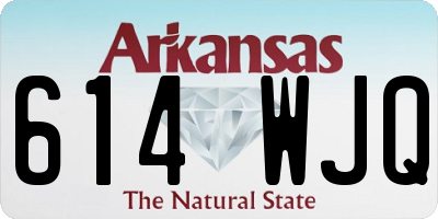 AR license plate 614WJQ