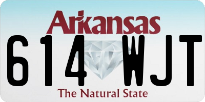 AR license plate 614WJT