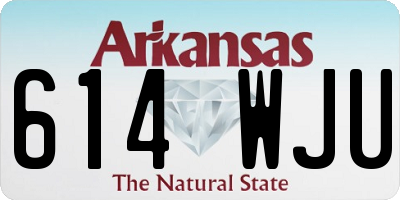 AR license plate 614WJU