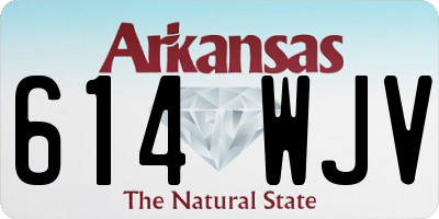 AR license plate 614WJV