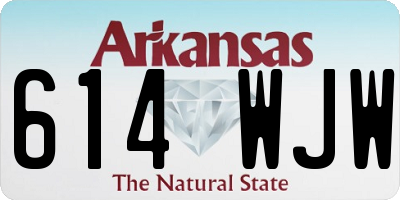 AR license plate 614WJW
