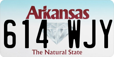 AR license plate 614WJY