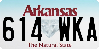 AR license plate 614WKA