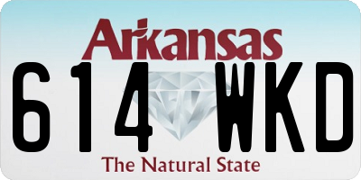 AR license plate 614WKD