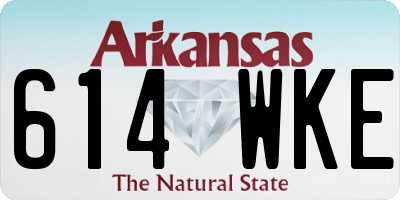 AR license plate 614WKE
