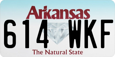 AR license plate 614WKF