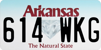 AR license plate 614WKG