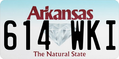 AR license plate 614WKI