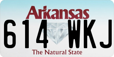 AR license plate 614WKJ
