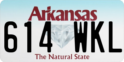 AR license plate 614WKL