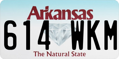 AR license plate 614WKM