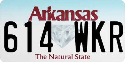 AR license plate 614WKR