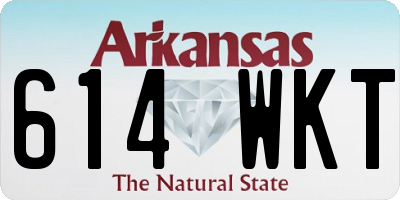 AR license plate 614WKT