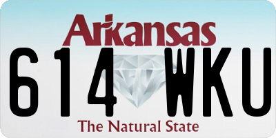 AR license plate 614WKU